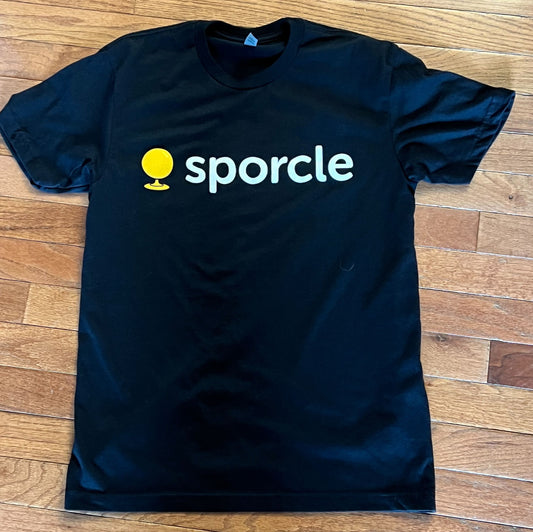 Sporcle Logo on Black T-Shirt